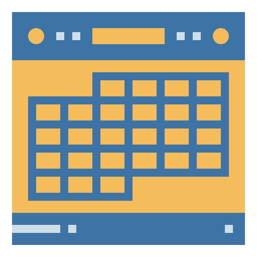 Calendario Smalllikeart Flat icono