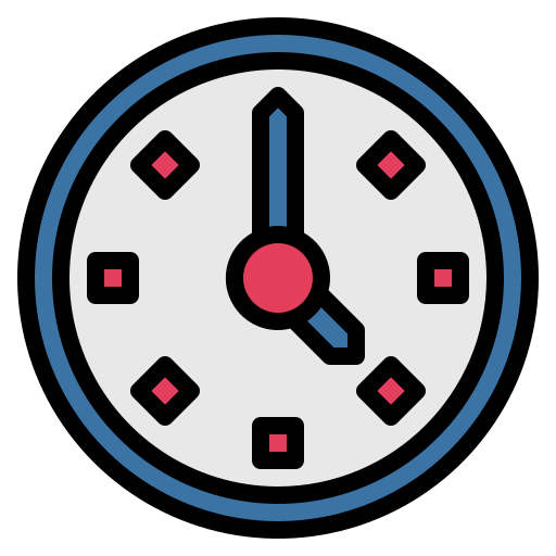 Clock Smalllikeart Lineal Color icon