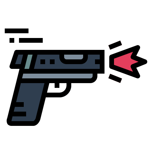 銃 Smalllikeart Lineal Color icon