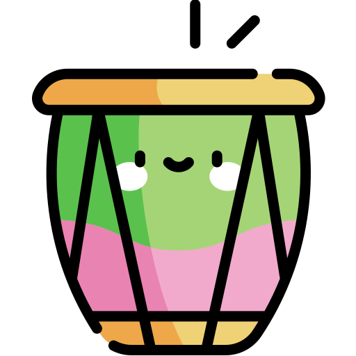 trommel Kawaii Lineal color icon