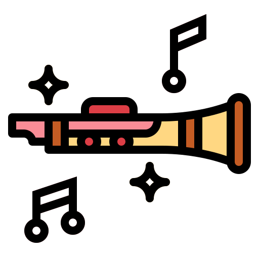 clarinetto Smalllikeart Lineal Color icona
