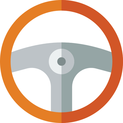 Steering wheel Basic Miscellany Flat icon