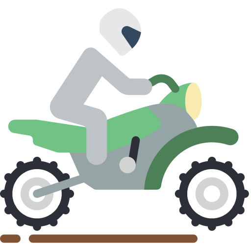 Motocross Basic Miscellany Flat icon