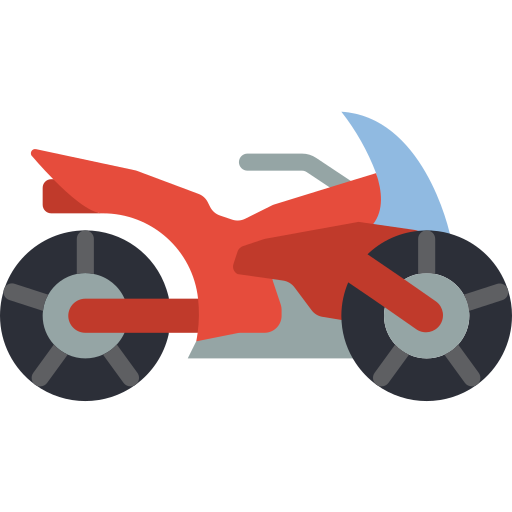 Motorbike Basic Miscellany Flat icon