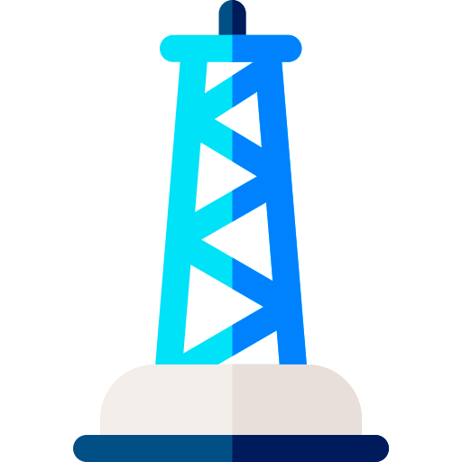 toren Basic Rounded Flat icoon