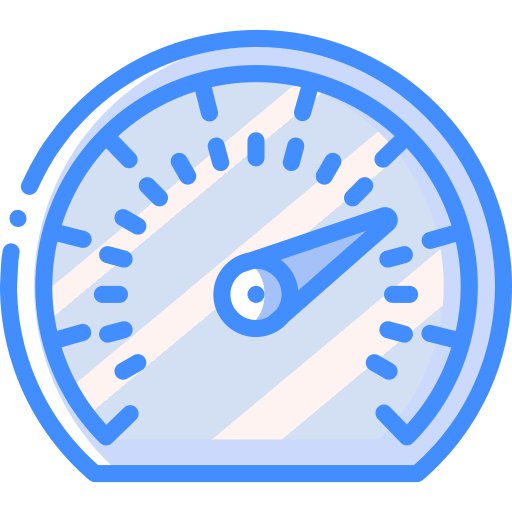 Speedometer Basic Miscellany Blue icon