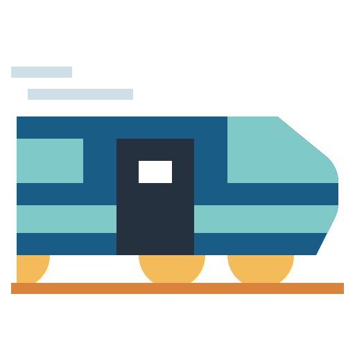 treno Smalllikeart Flat icona