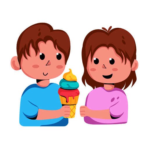 Мальчик и девочка Generic Sticker Color Fill иконка