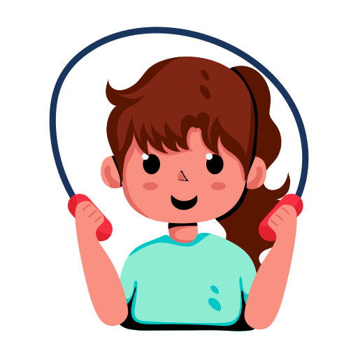 Jumping rope Generic Sticker Color Fill icon