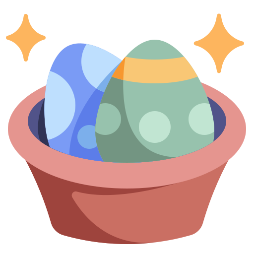 paas eieren Generic color fill icoon