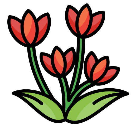 Тюльпан Generic color lineal-color иконка