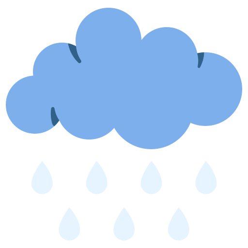 雨の Generic color fill icon