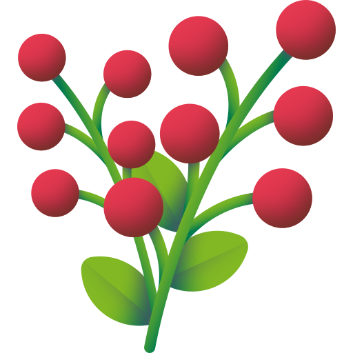 fiore invernale 3D Color icona