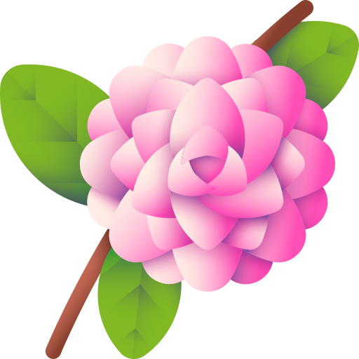 Camellia 3D Color icon