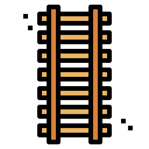 鉄道 Smalllikeart Lineal Color icon