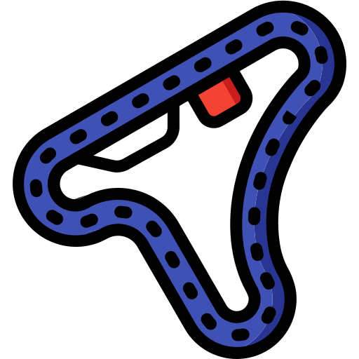 Race track Basic Miscellany Lineal Color icon