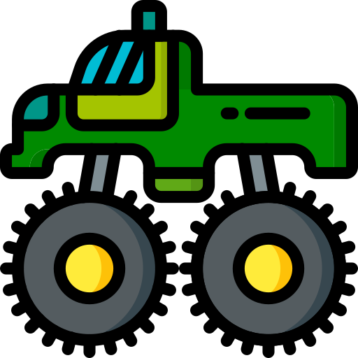 Monster truck Basic Miscellany Lineal Color icon