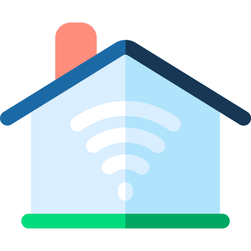 Smart house Basic Rounded Flat icon