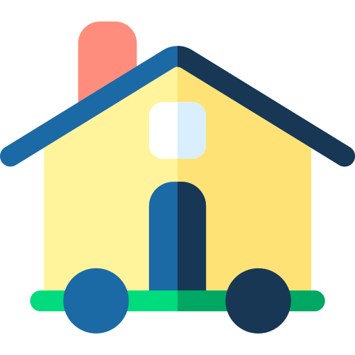 Mobile house Basic Rounded Flat icon