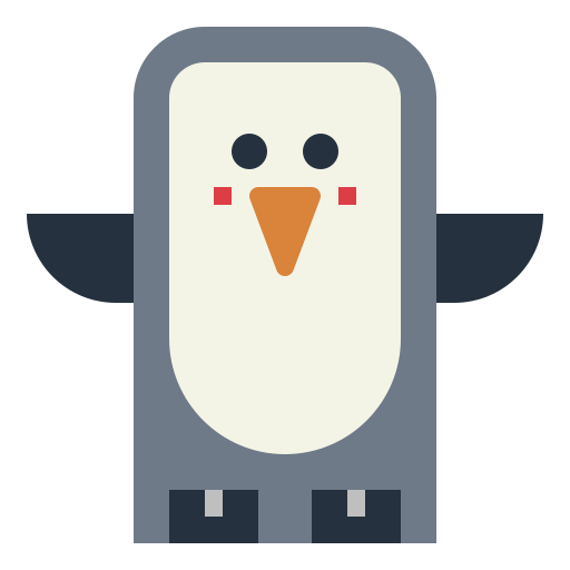 pinguïn Smalllikeart Flat icoon