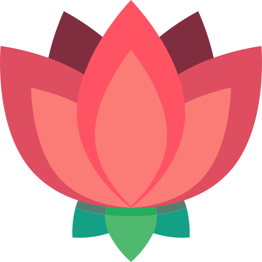 flor de loto Basic Miscellany Flat icono