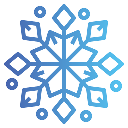 Snowflake Smalllikeart Gradient icon