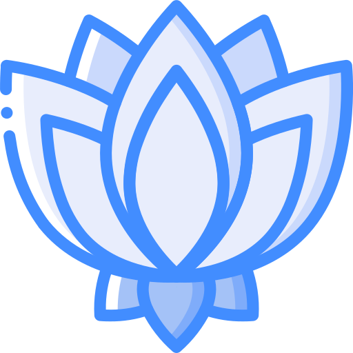 Flor de Lotus Basic Miscellany Blue Ícone