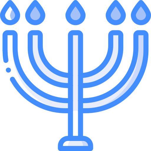 menorah Basic Miscellany Blue icona