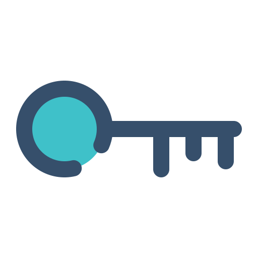 Key Generic color lineal-color icon