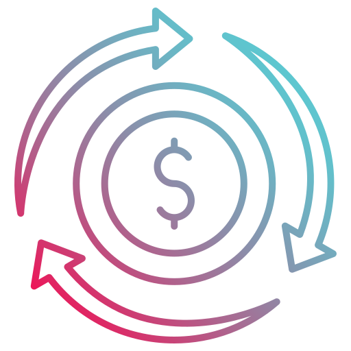 Money flow Generic gradient outline icon