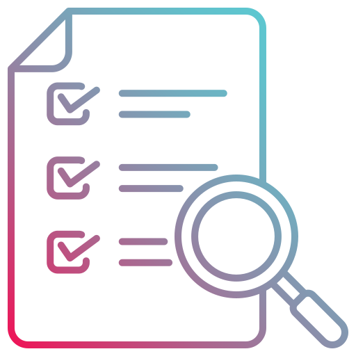 Evaluation Generic gradient outline icon