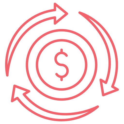 Money flow Generic color outline icon