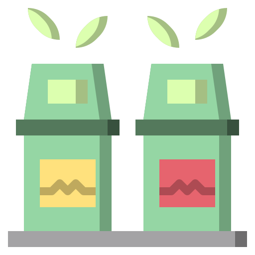 Recycling bin Surang Flat icon