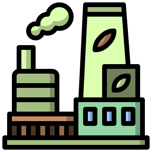 Nuclear plant Surang Lineal Color icon