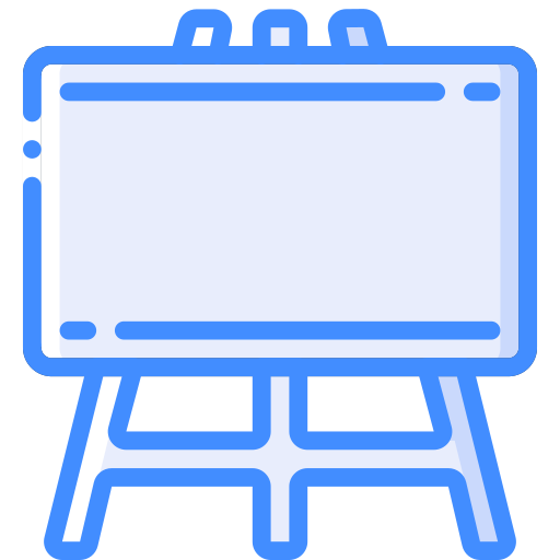 whiteboard Basic Miscellany Blue icon
