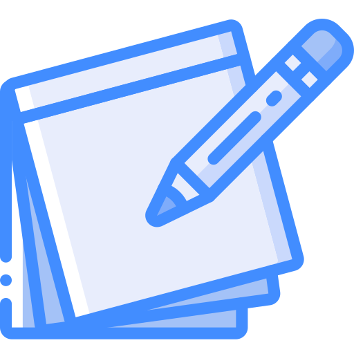 Notes Basic Miscellany Blue icon
