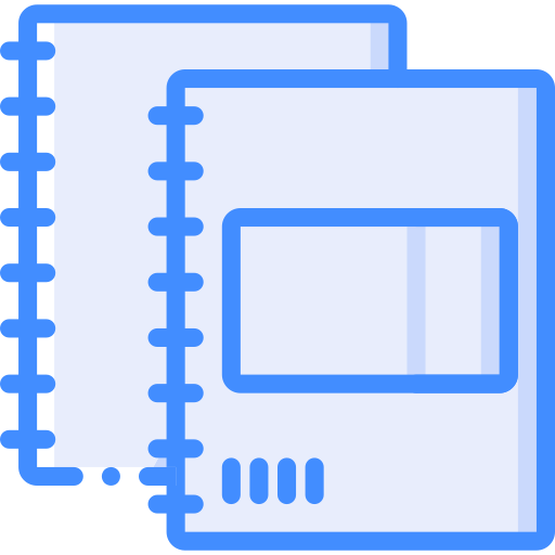 Notebooks Basic Miscellany Blue icon