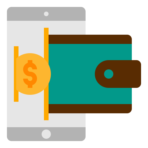 Wallet mynamepong Flat icon