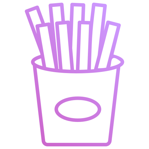 pommes frites Generic gradient outline icon
