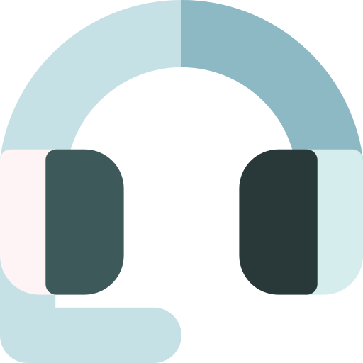 headset Basic Rounded Flat icon