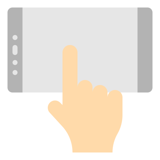Touch screen mynamepong Flat icon