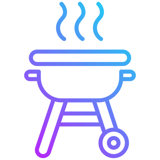 grill Generic gradient outline icoon