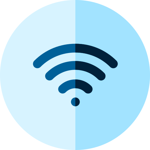 wifi-signaal Basic Rounded Flat icoon