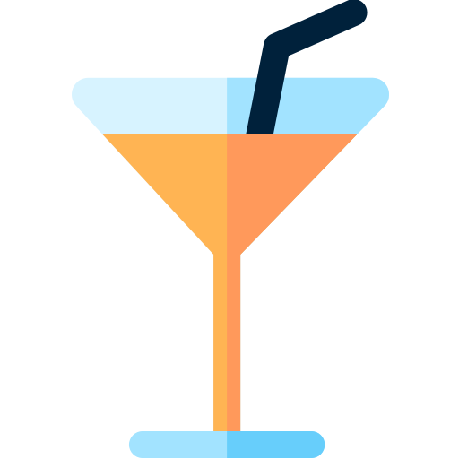 Cocktail Basic Rounded Flat icon