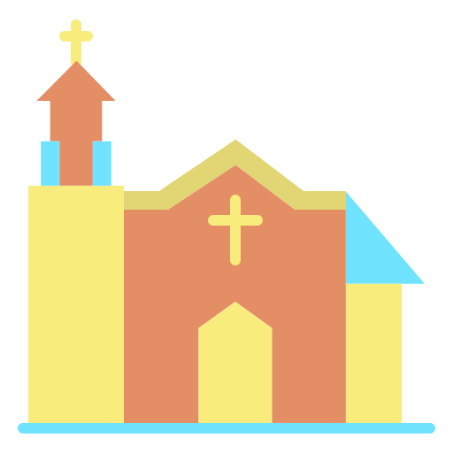 kościół Icongeek26 Flat ikona