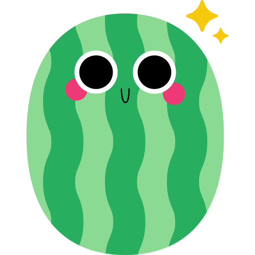 Watermelon Generic Sticker Color Outline icon