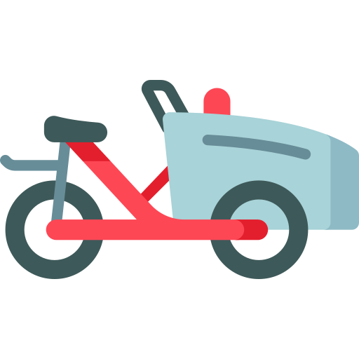 Cargo bike Special Flat icon