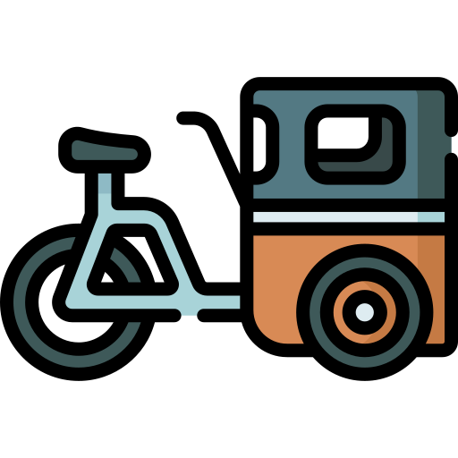 Cargo bike Special Lineal color icon