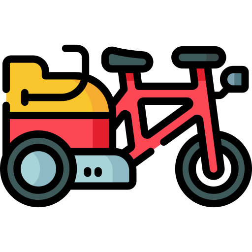 Cargo bike Special Lineal color icon