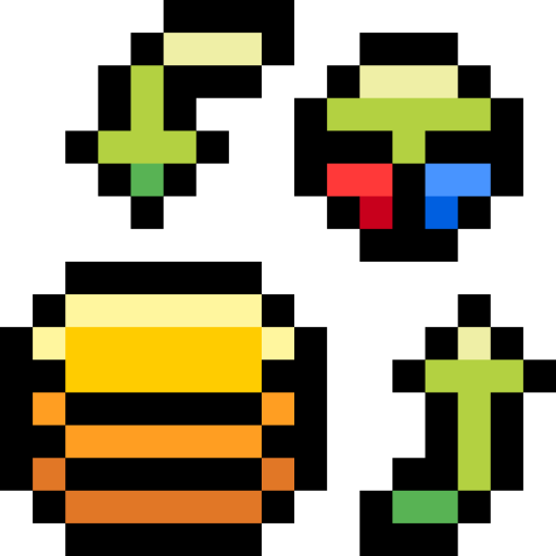 banca dati Pixel Linear color icona